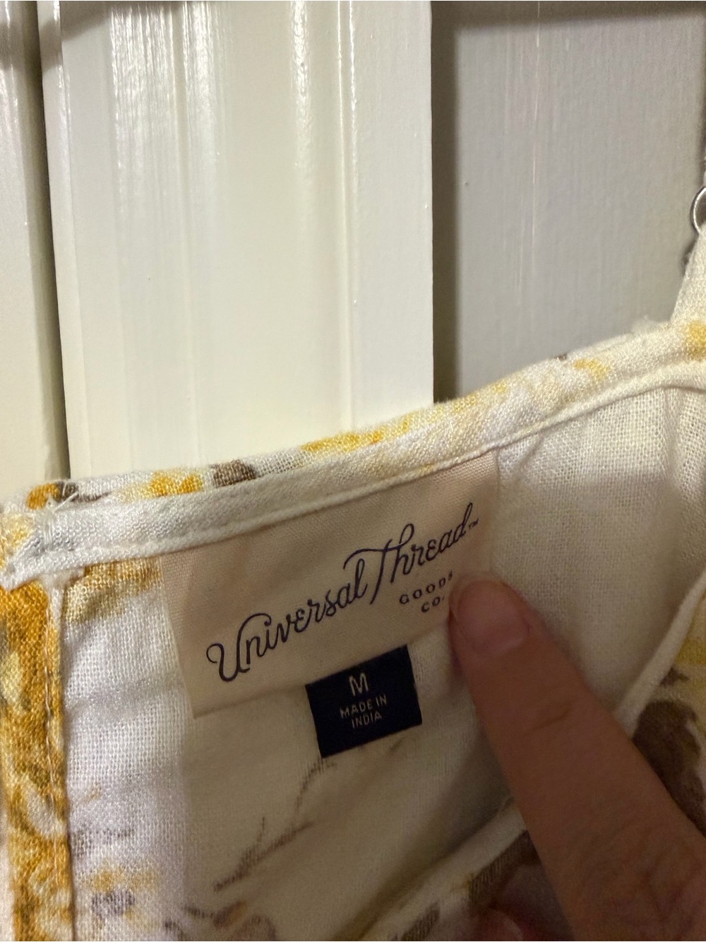 Universal Thread White Sundress with Yellow Floral Print - Picture 6 of 6